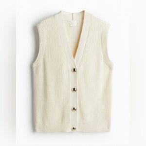 Women's Cream Sweater Vest